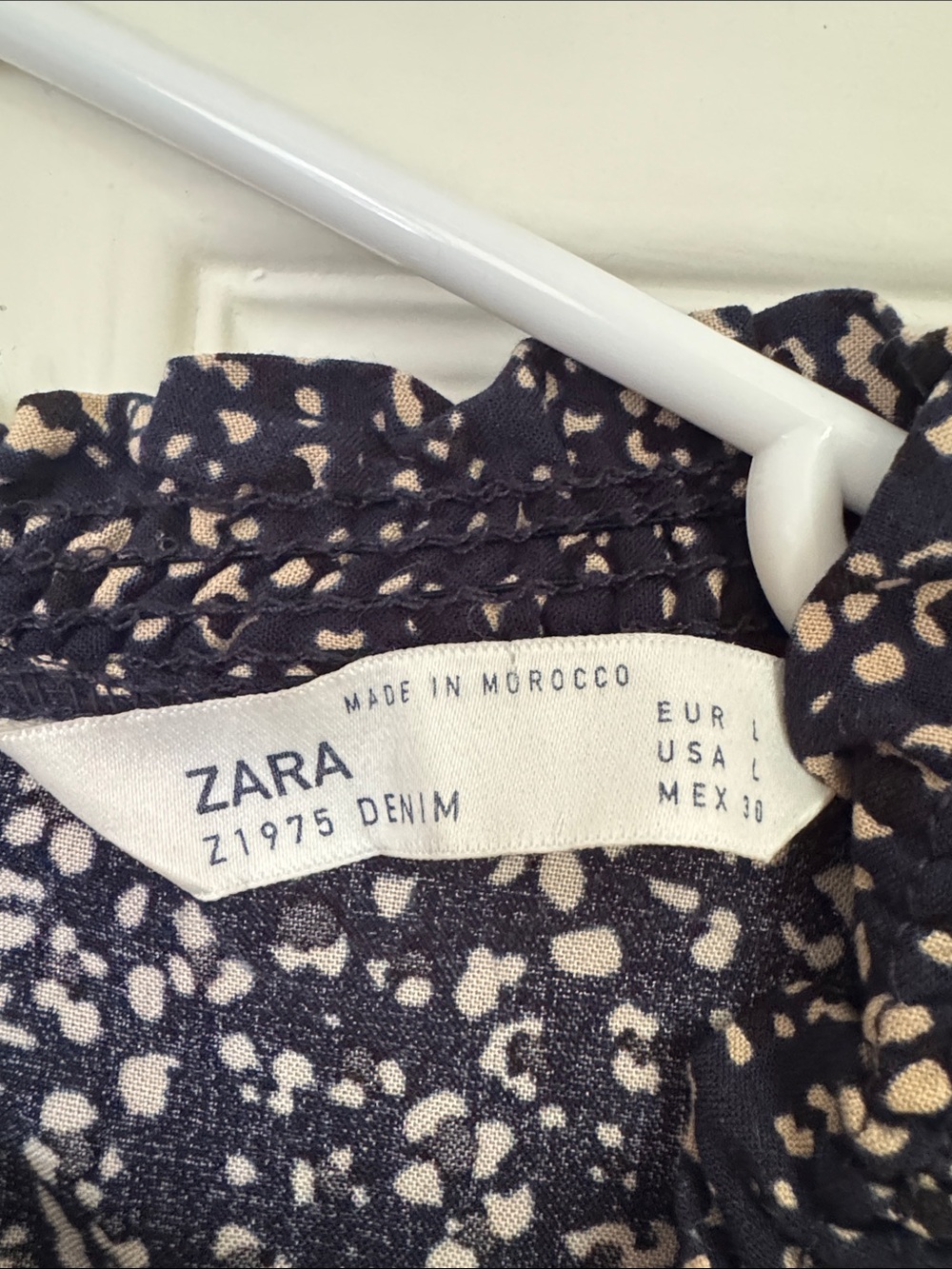 Zara Navy Rouched Mini Leopard Dress - Picture 3 of 5
